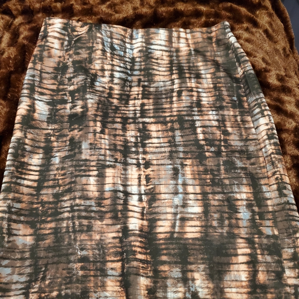 Multi colored pencil skirt